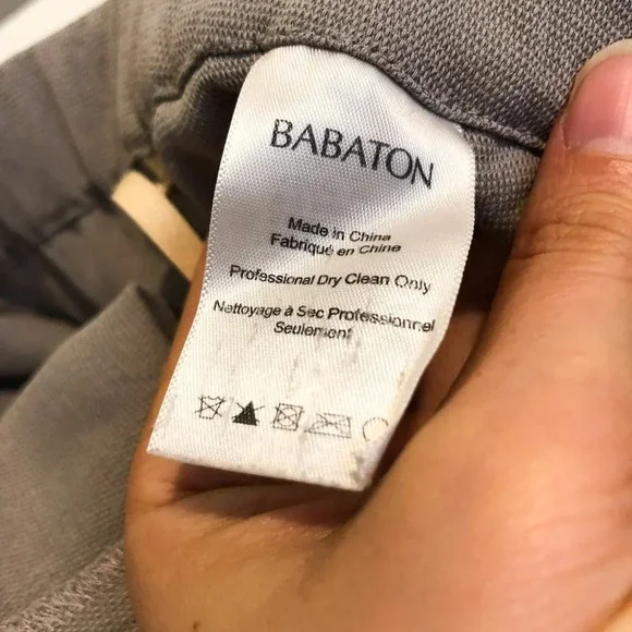 Babaton Japanese Polyester Oversized Cream Trouser Slim Dress Pants Women's S - Picture 11 of 12